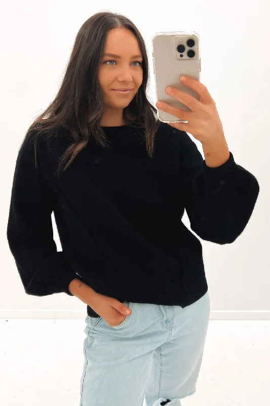 Benson Knit Jumper Black