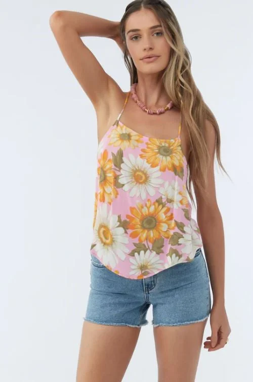 O'neill Women's Tops Woven Tank Allover Print