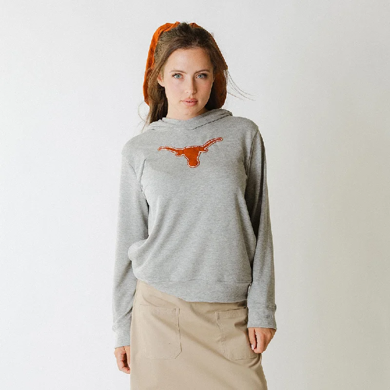 Texas Embroidered City Pullover, Heather Grey