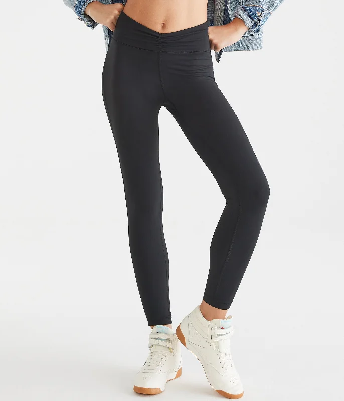 Aeropostale Air Softspun High-Rise Cinch Waist Leggings