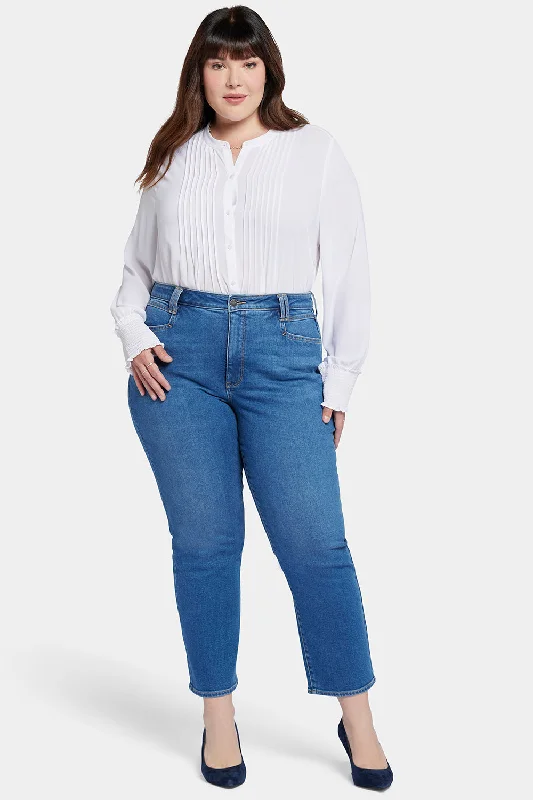 Bailey Relaxed Straight Ankle Jeans In Plus Size - Rockford