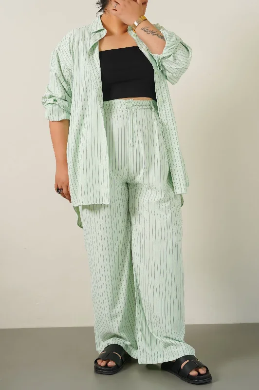 CURVE STRIPED PANTS