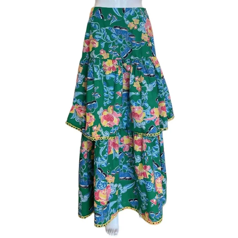 Women's Shelley Skirt In Cordelia Green