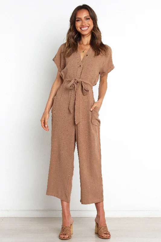 Archie Jumpsuit - Mocha