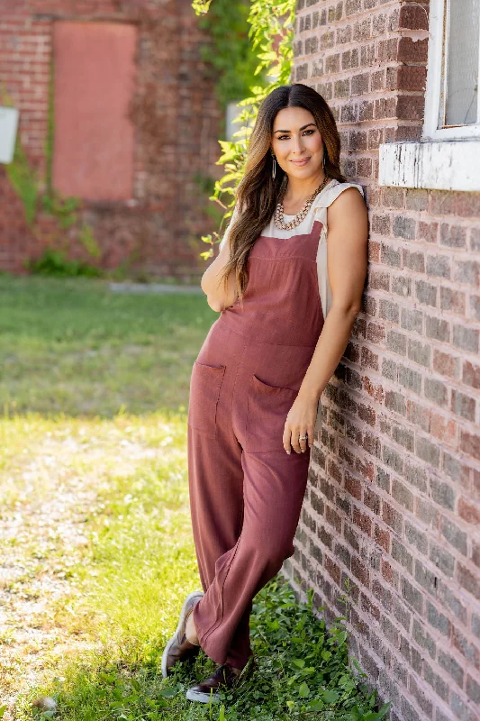 Front Pocket Tank Jumpsuit