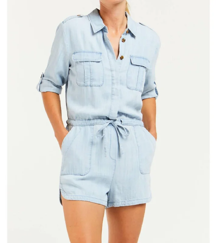 Luba Romper in Light Blue