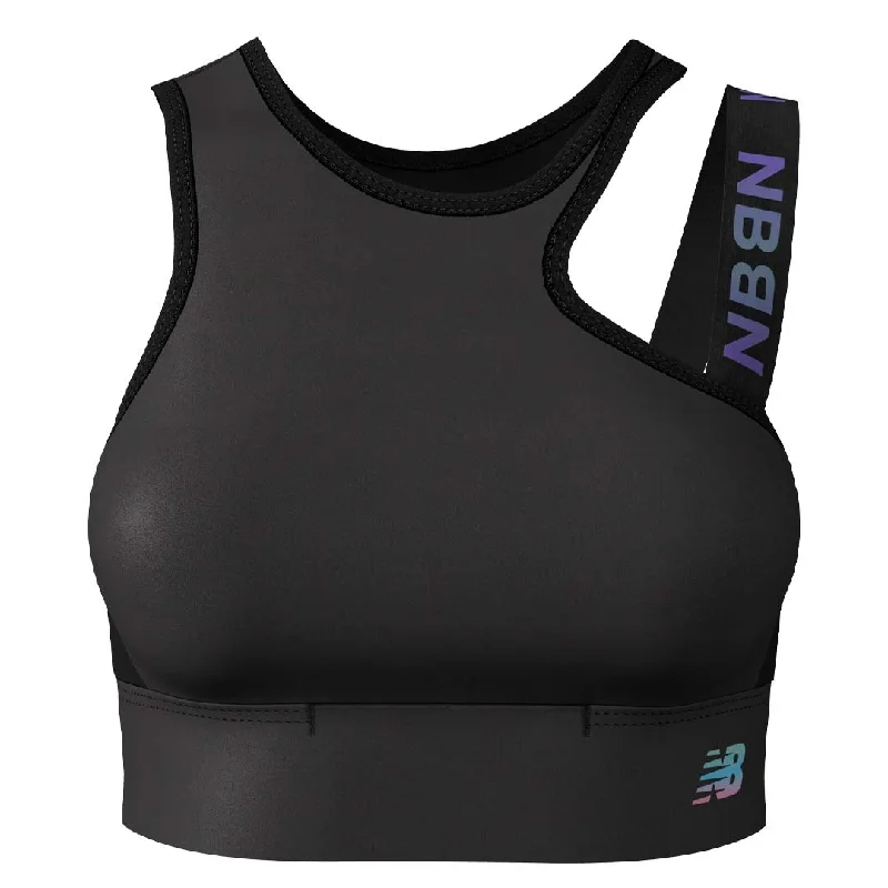 New Balance - Women's Q Speed Shape Shield Crop Bra (WB23288 BK)