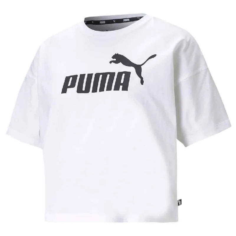 Puma - Women's Essentials Cropped Logo T-Shirt (586866 02)