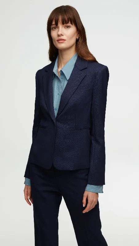 Schoolboy Blazer in Seasonless Wool | Navy